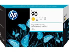 HP 90 400-ml Yellow DesignJet Ink Cartridge (C5065A)