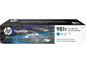 HP 981Y Extra High Yield Cyan Original PageWide Cartridge (L0R13A)
