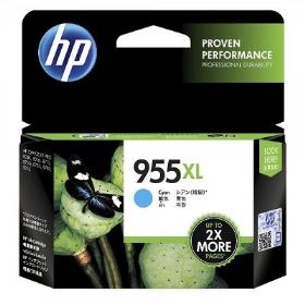 HP 955XL High Yield Cyan Original Ink Cartridge (L0S63AA)