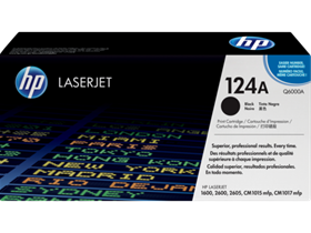 HP 124A Black Original LaserJet Toner Cartridge (Q6000A)
