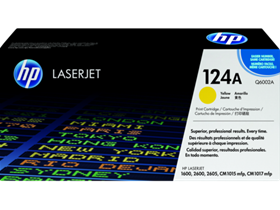 HP 124A Yellow Original LaserJet Toner Cartridge (Q6002A)