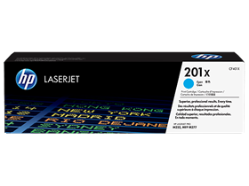 HP 201X High Yield Cyan Original LaserJet Toner Cartridge (CF401X)