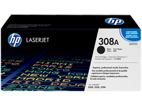HP 308A Black Original LaserJet Toner Cartridge (Q2670A)