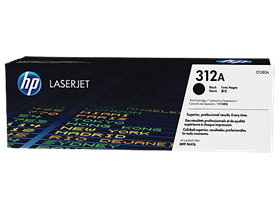 HP 312A Black Original LaserJet Toner Cartridge (CF380A)