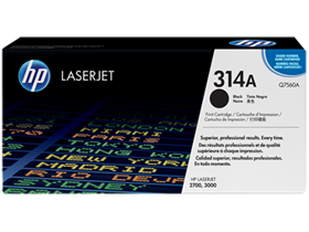 HP 314A Black Original LaserJet Toner Cartridge (Q7560A)