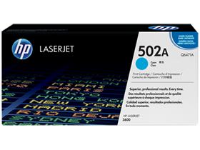 HP 502A Cyan Original LaserJet Toner Cartridge (Q6471A)