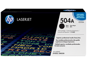 HP 504A Black Original LaserJet Toner Cartridge (CE250A)
