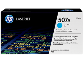 HP 507A Cyan Original LaserJet Toner Cartridge (CE401A)