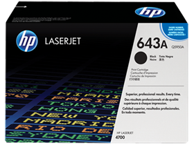 HP 643A Black Original LaserJet Toner Cartridge (Q5950A)