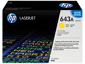 HP 643A Yellow Original LaserJet Toner Cartridge (Q5952A)
