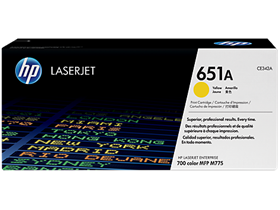 HP 651A Yellow Original LaserJet Toner Cartridge (CE342A)