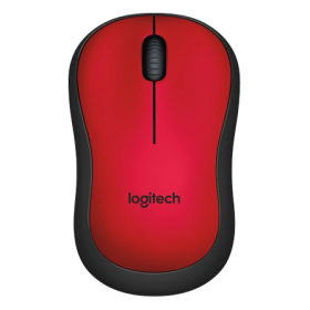 Logitech M221 Silent Red Wireless Mouse (910-004884)