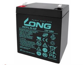 Ắc quy Long WPL5-12 – 12V 5Ah VRLA AGM, chuyên dùng cho UPS, thiết bị điện dự phòng