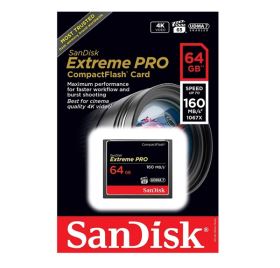 Thẻ Nhớ SanDisk Extreme Pro 64GB CompactFlash – VPG65, UDMA 7, Đọc 160MB/s, Ghi 150MB/s (SDCFXPS-064G-X46)