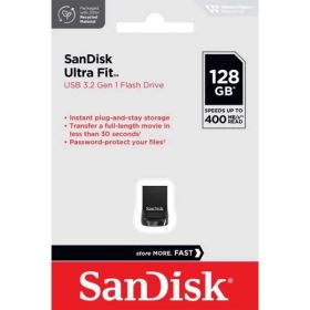 USB SanDisk Ultra Fit 128GB CZ430 – USB 3.2 Gen 1, Thiết Kế Siêu Nhỏ Gọn, Cắm Là Dùng (SDCZ430-128G-G46)