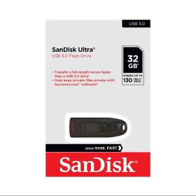 USB SanDisk Ultra 32GB CZ48 – USB 3.0, Tốc Độ Cao, Thiết Kế Đen Sang Trọng (SDCZ48-032G-U46)