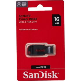 USB SanDisk Cruzer Blade 16GB CZ50 – USB 2.0, Thiết Kế Nhỏ Gọn, Đen Viền Đỏ (SDCZ50-016G-B35)
