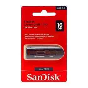 USB SanDisk Cruzer Glide 16GB CZ600 – USB 3.0, Thiết Kế Trượt, Màu Đen Viền Đỏ (SDCZ600-016G-G35)