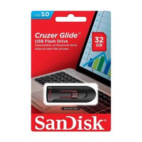 USB SanDisk Cruzer Glide 32GB CZ600 – USB 3.0, Thiết Kế Trượt, Màu Đen Viền Đỏ (SDCZ600-032G-G35)