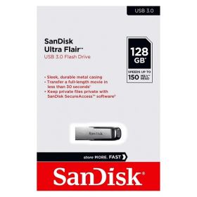 USB SanDisk Ultra Flair 128GB CZ73 – USB 3.0, Vỏ Kim Loại Thời Trang, Tốc Độ Cao (SDCZ73-128G-G46)