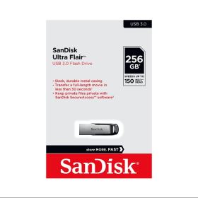 USB SanDisk Ultra Flair 256GB CZ73 – USB 3.0, Vỏ Kim Loại Thời Trang, Tốc Độ Cao (SDCZ73-256G-G46)