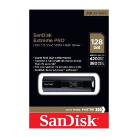 USB SanDisk Extreme Pro 128GB CZ880 – USB 3.2, Vỏ Nhôm Bền Bỉ, Tốc Độ Siêu Nhanh, Bảo Hành Trọn Đời (SDCZ880-128G-G46)
