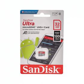 Thẻ nhớ SanDisk Ultra 32GB microSDHC – A1, Class 10, UHS-I, tốc độ 120MB/s, bảo hành 10 năm (SDSQUA4-032G-GN6MN)