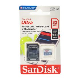 Thẻ nhớ SanDisk Ultra 32GB microSDHC – Class 10, UHS-I, tốc độ 100MB/s, bảo hành 7 năm (SDSQUNR-032G-GN3MN)