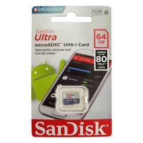 Thẻ nhớ SanDisk Ultra 64GB microSDXC – Class 10, UHS-I, tốc độ 100MB/s, bảo hành 7 năm (SDSQUNR-064G-GN3MN)
