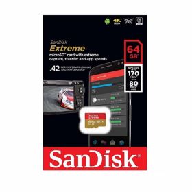 Thẻ nhớ SanDisk Extreme 64GB microSDXC – A2, V30, tốc độ 170MB/s, bảo hành 10 năm (SDSQXAH-064G-GN6MN)