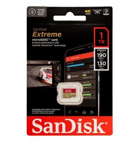 Thẻ nhớ SanDisk Extreme 1TB microSDXC – A2, V30, tốc độ 190MB/s, bảo hành 10 năm (SDSQXAV-1T00-GN6MN)