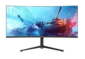 Màn Hình Cong Ultrawide Gaming VSP VA3416WC 34 inch – Tấm Nền VA, WQHD, 165Hz, 1ms, Hỗ Trợ Adaptive Sync