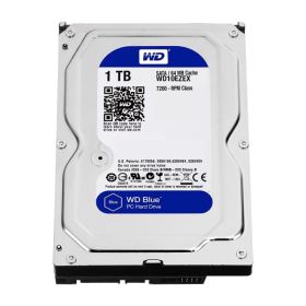 Ổ cứng HDD WD Blue 1TB 3.5 inch SATA 6Gb/s 64MB Cache 7200RPM (WD10EZEX) – Chính hãng, màu xanh, tốc độ cao, lưu trữ ổn định
