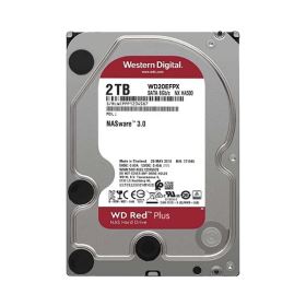 Ổ cứng HDD WD Red Plus 2TB 3.5 inch SATA 6Gb/s 64MB Cache 5400RPM (WD20EFPX) – Chính hãng, màu đỏ, tối ưu cho NAS, hoạt động 24/7 ổn định
