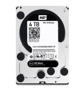 Ổ cứng HDD WD Black 4TB 3.5 inch SATA 6Gb/s 256MB Cache 7200RPM (WD4006FZBX) – Chính hãng, màu đen, hiệu năng cao cho game và đồ họa chuyên nghiệp