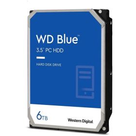 Ổ cứng HDD WD Blue 6TB 3.5 inch SATA 6Gb/s 256MB Cache 5400RPM (WD60EZAX) – Chính hãng, màu xanh, lưu trữ dung lượng lớn, tiết kiệm điện