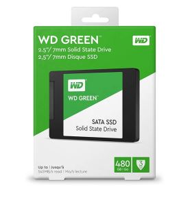Ổ cứng SSD WD Green 480GB 2.5 inch SATA III – Đọc 545MB/s, Ghi 465MB/s màu xanh Green (WDS480G3G0A)