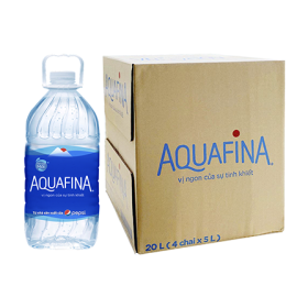 Nước tinh khiết Aquafina 5L (Thùng 4 chai)