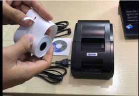 Cách thay giấy Xprinter XP-K200L đúng chiều cho quán cà phê, trà sữa